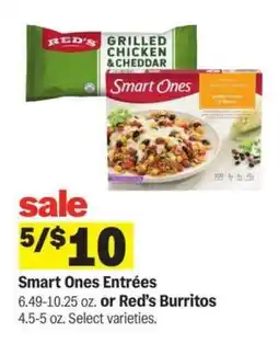 Meijer Smart Ones Entrées or Red’s Burritos offer