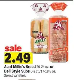 Meijer Aunt Millie's Bread or Deli Style Subs offer