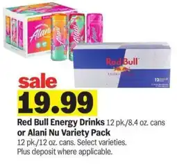 Meijer Red Bull Energy Drinks or Alani Nu Variety Pack offer