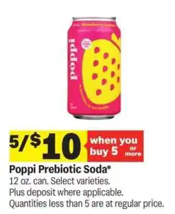 Meijer Poppi Prebiotic Soda offer