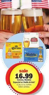 Meijer Corona, Modelo Especial or Stella Artois offer