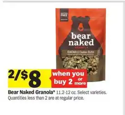 Meijer Bear Naked Granola offer