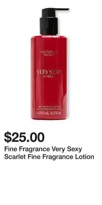 Victoria's Secret Fine Fragrance Very Sexy Scarlet Fine Fragrance Lotion offer
