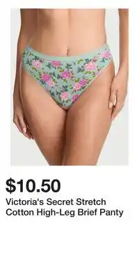 Victoria's Secret Victoria's Secret Stretch Cotton High-Leg Brief Panty offer