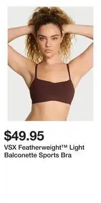 Victoria's Secret VSX Featherweight Light Balconette Sports Bra offer