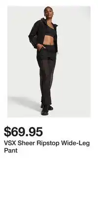 Victoria's Secret VSX Sheer Ripstop Wide-Leg Pant offer
