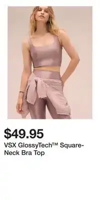 Victoria's Secret VSX GlossyTech Square-Neck Bra Top offer