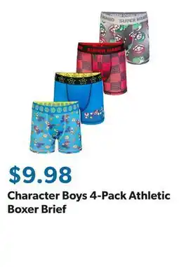 Sam's Club Character Boys 4-Pack Athletic Boxer Brief offer
