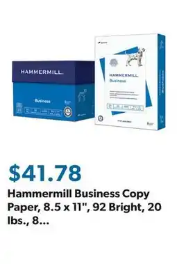 Sam's Club Hammermill Business Copy Paper, 8.5 x 11, 92 Bright, 20 lbs., 8 Reams (4,000 sheets) offer