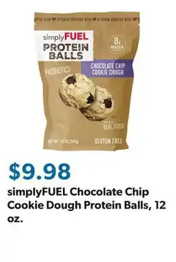Sam's Club simplyFUEL Chocolate Chip Cookie Dough Protein Balls, 12 oz offer