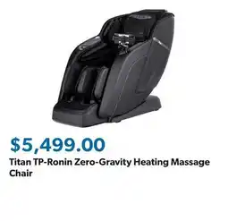 Sam's Club Titan TP-Ronin Zero-Gravity Heating Massage Chair offer