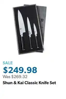 Sam's Club Shun & Kai Classic Knife Set offer