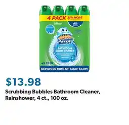 Sam's Club Scrubbing Bubbles Bathroom Cleaner, Rainshower, 4 ct., 100 oz offer