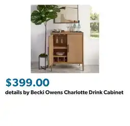Sam's Club details by Becki Owens Charlotte Drink Cabinet offer