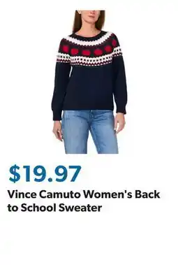 Sam's Club Vince Camuto Women's Back to School Sweater offer