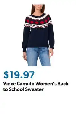 Sam's Club Vince Camuto Women's Back to School Sweater offer