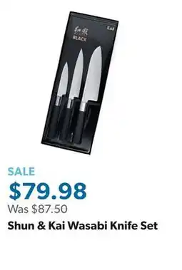 Sam's Club Shun & Kai Wasabi Knife Set offer