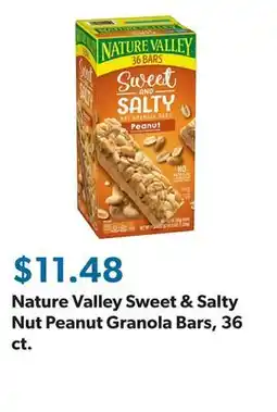 Sam's Club Nature Valley Sweet & Salty Nut Peanut Granola Bars, 36 ct offer
