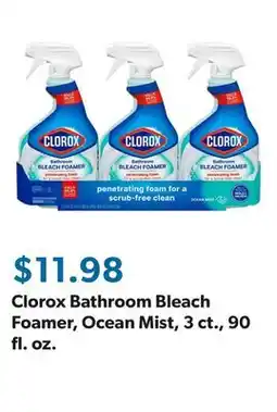 Sam's Club Clorox Bathroom Bleach Foamer, Ocean Mist, 3 ct., 90 fl. oz offer