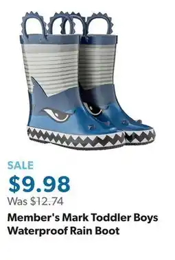 Sam's Club Member's Mark Toddler Boys Waterproof Rain Boot offer