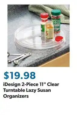 Sam's Club iDesign 2-Piece 11 Clear Turntable Lazy Susan Organizers offer