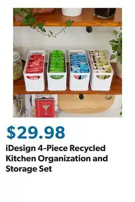 Sam's Club iDesign 4-Piece Recycled Kitchen Organization and Storage Set offer