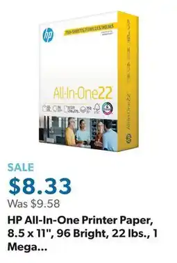 Sam's Club HP All-In-One Printer Paper, 8.5 x 11, 96 Bright, 22 lbs., 1 Mega Ream (750 sheets) offer
