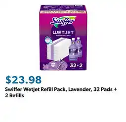 Sam's Club Swiffer WetJet Refill Pack, Lavender, 32 Pads + 2 Refills offer