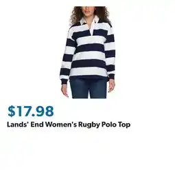 Sam's Club Lands' End Women's Rugby Polo Top offer