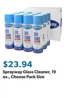 Sam's Club Sprayway Glass Cleaner, 19 oz., Choose Pack Size offer