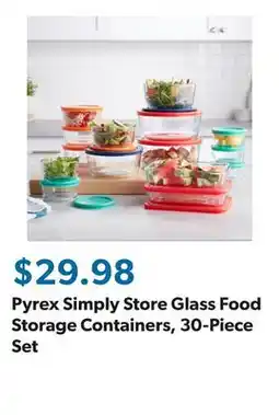 Sam's Club Pyrex Simply Store Glass Food Storage Containers, 30-Piece Set offer