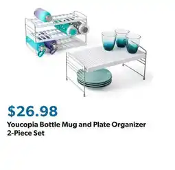 Sam's Club Youcopia Bottle Mug and Plate Organizer 2-Piece Set offer