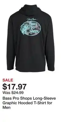 Cabela's Bass Pro Shops Long-Sleeve Graphic Hooded T-Shirt for Men offer