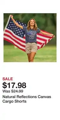 Cabela's Natural Reflections Canvas Cargo Shorts offer