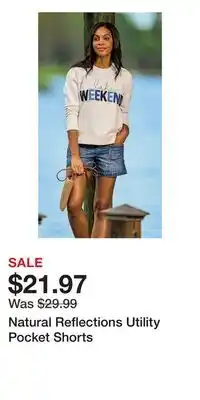 Cabela's Natural Reflections Utility Pocket Shorts offer
