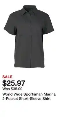 Cabela's World Wide Sportsman Marina 2-Pocket Short-Sleeve Shirt offer