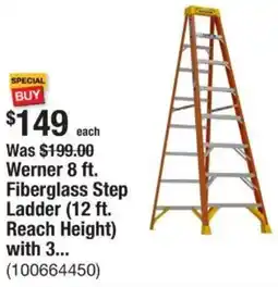 The Home Depot Werner 8 ft. Fiberglass Step Ladder offer