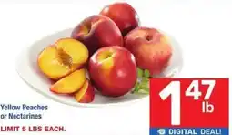 Albertsons Yellow Peaches or Nectarines offer