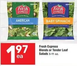 Albertsons Fresh Express Blends or Tender Leaf Salads offer