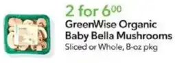 Publix GreenWise Organic Baby Bella Mushrooms offer