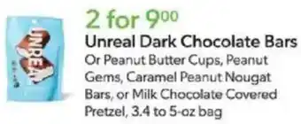 Publix Unreal Dark Chocolate Bars offer