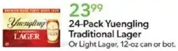 Publix 24-Pack Yuengling Traditional Lager Or Light Lager offer
