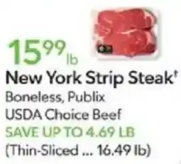 Publix New York Strip Steak offer