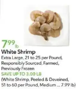 Publix White Shrimp offer
