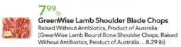 Publix GreenWise Lamb Shoulder Blade Chops offer