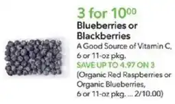 Publix Blueberries or Blackberries offer