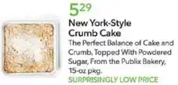 Publix New York-Style Crumb Cake offer