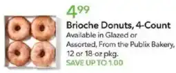 Publix Brioche Donuts, 4-Count offer