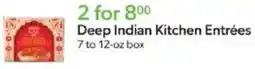 Publix Deep Indian Kitchen Entrées offer