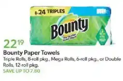 Publix Bounty Paper Towels offer
